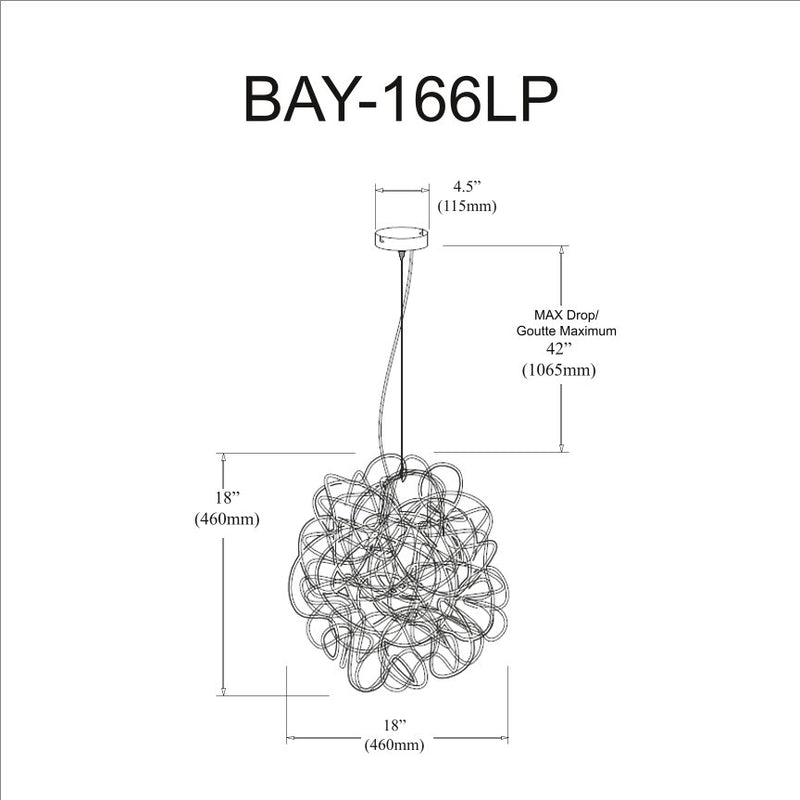 Baya 6 Light Tubular pendant