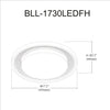 Boullier 30W Flush Mount Ceiling Light