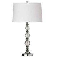 1LT Table Lamp Cut Crystal Ball