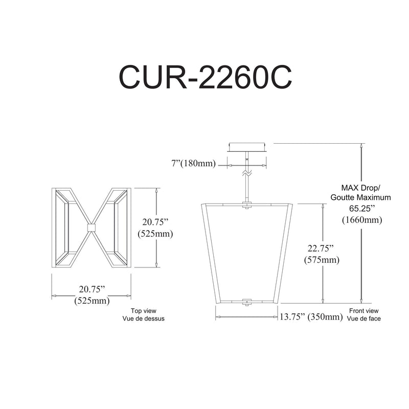 Curant 60W Chandelier