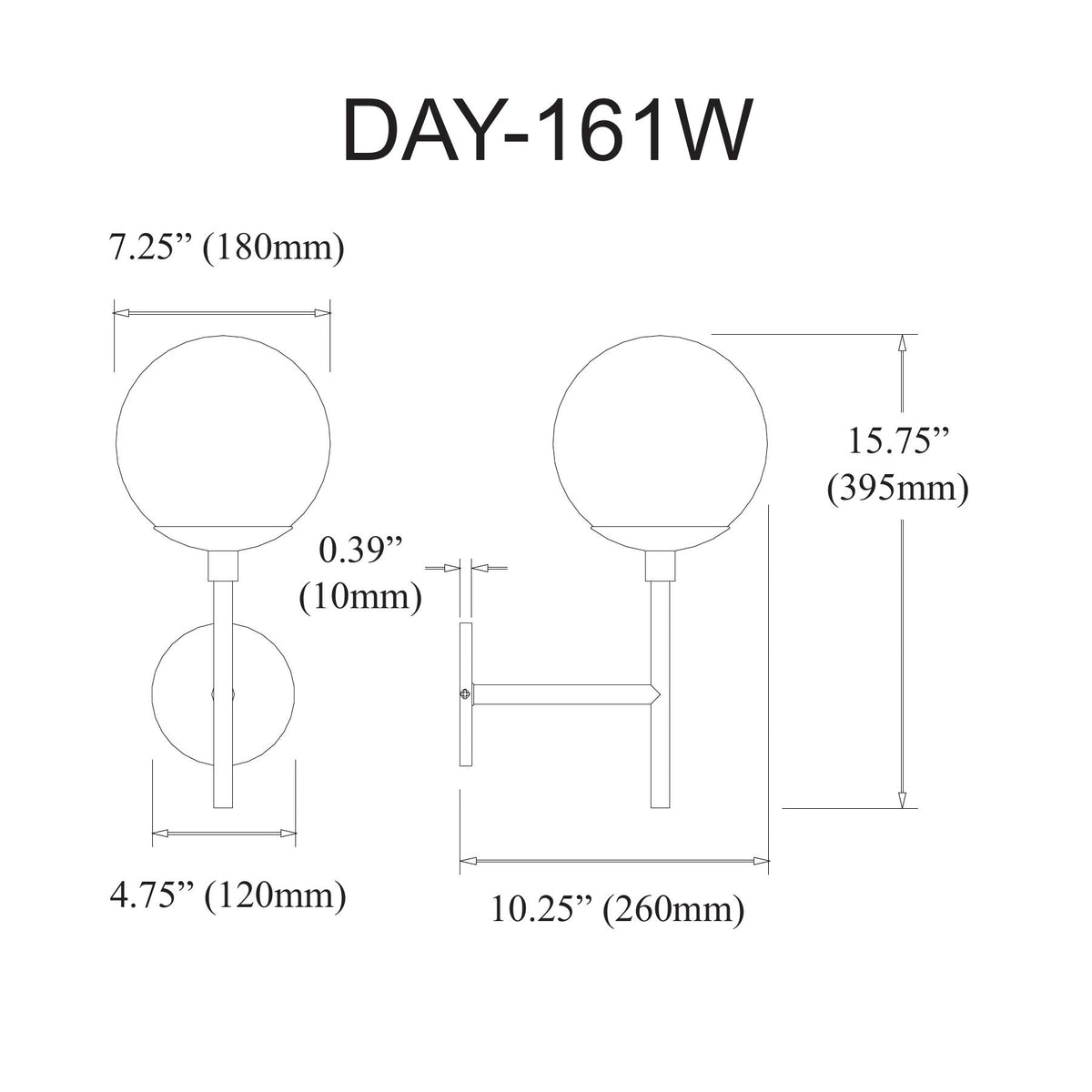 Dayana 1 Light Wall Sconce Aged Brass Open Box