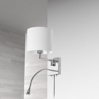 Wall Sconce with Reading Lamp