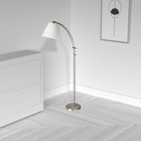 Adjustable Floor Lamp Flax Shd