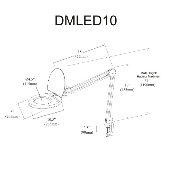 Magnifier 8W Table Lamp