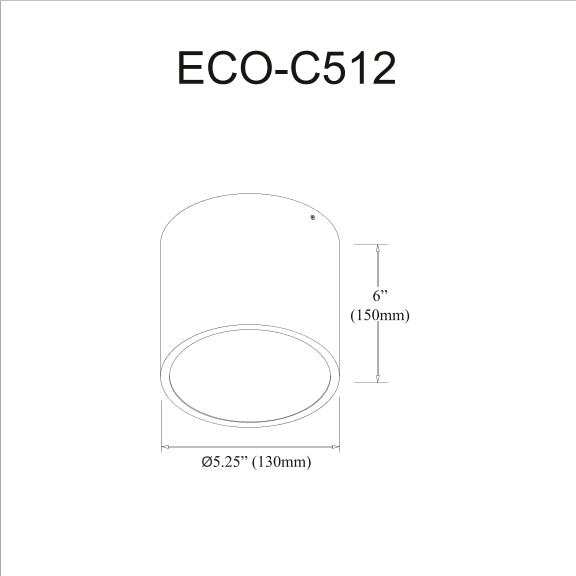 Echo 12W Round Ceiling Light