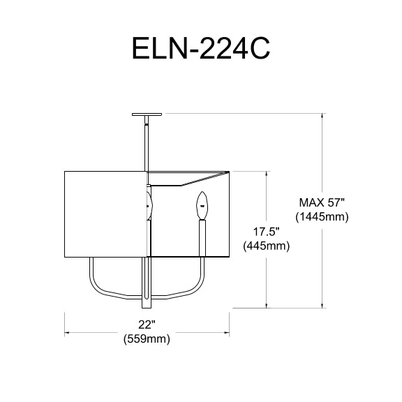 Eleano 4 Light Incandescent Pendant