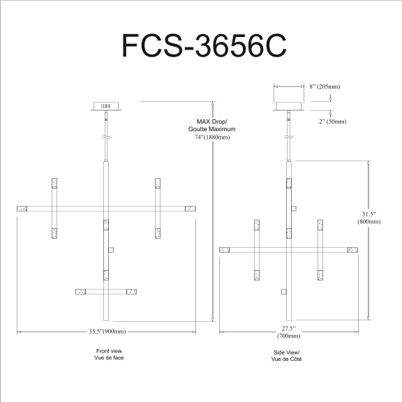 Francesca 42W LED Chandelier