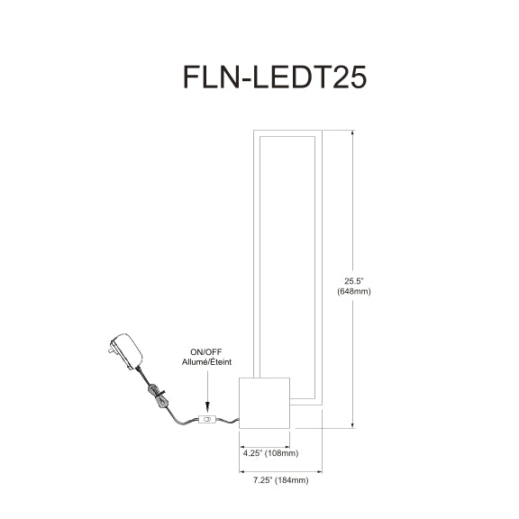 Florence 22W LED Table Lamp