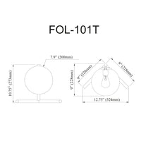 Folgar 1 Light Incandescent Table Lamp