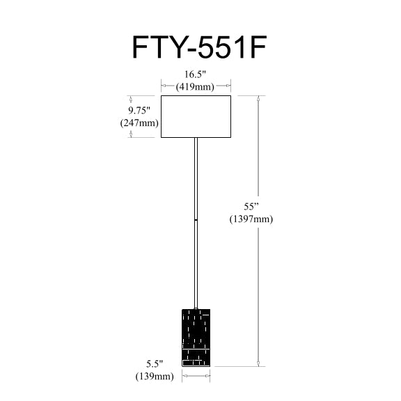 Felicity 1 Light Incandescent Floor Lamp