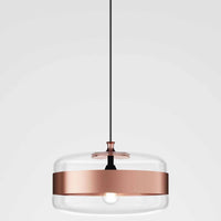 Futura Glossy Copper - Matt Black Frame Finish Suspension Light