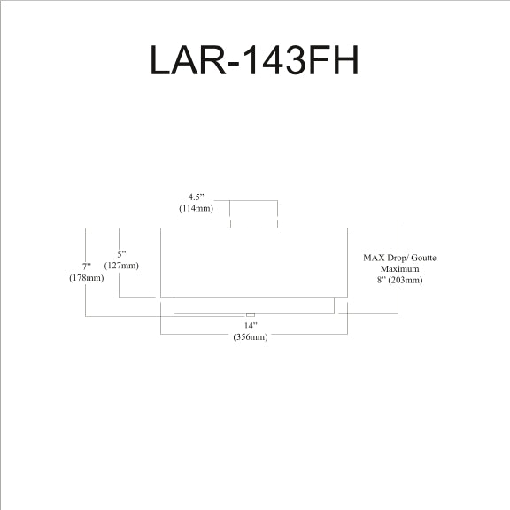 Larkin 14" Flush-Mount Lighting