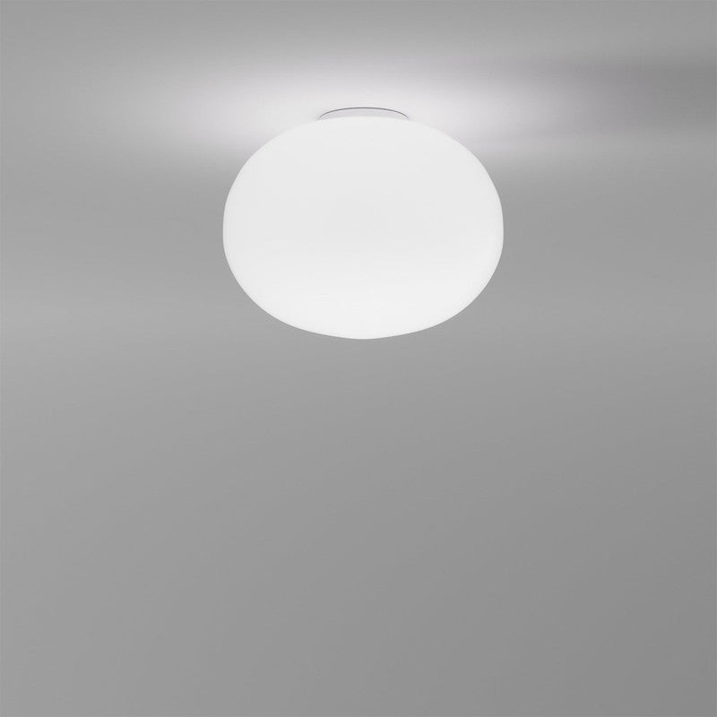 Lucciola White Matt Glass Finish Ceiling Lamp