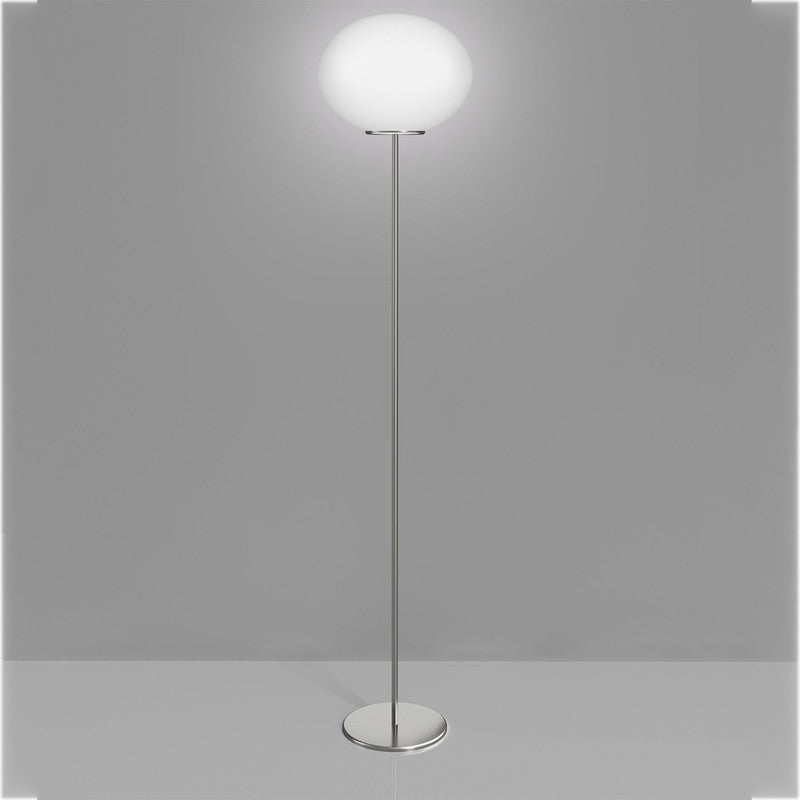 Lucciola E26 Ul White Matt Glass Finish Floor Lamp