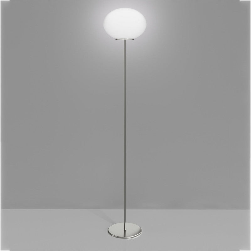 Lucciola E26 Ul White Matt Glass Finish Floor Lamp