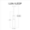 Luna 6W LED Ceiling Light