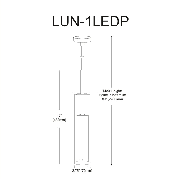 Luna 6W LED Ceiling Light