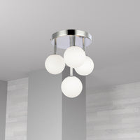 Megallan 4 Light Flush Mount