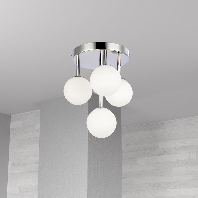 Megallan 4 Light Flush Mount