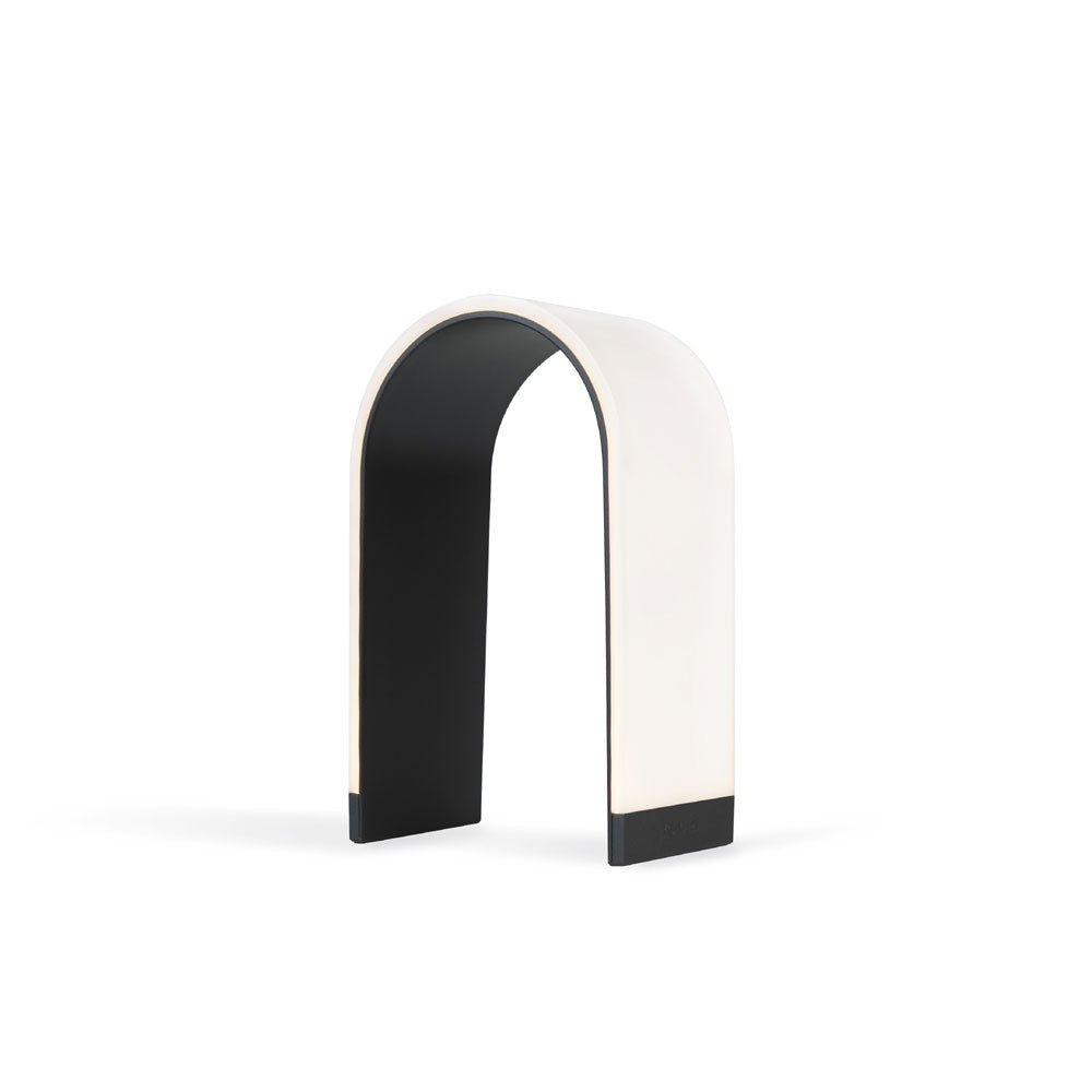 mr. N arch shaped table lamp, LED, Metallic black, koncept