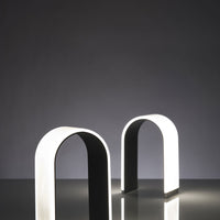 metallic black mr. N LED table lamp, Koncept lighting
