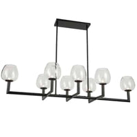 Nora 51.25 inch 8 Light Horiz Chandelier