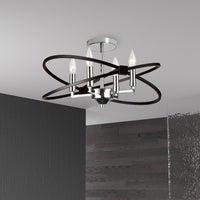 Paloma 4 Light Incandescent Semi Flush