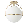 Paola 1 Light Incandescent Semi-Flush