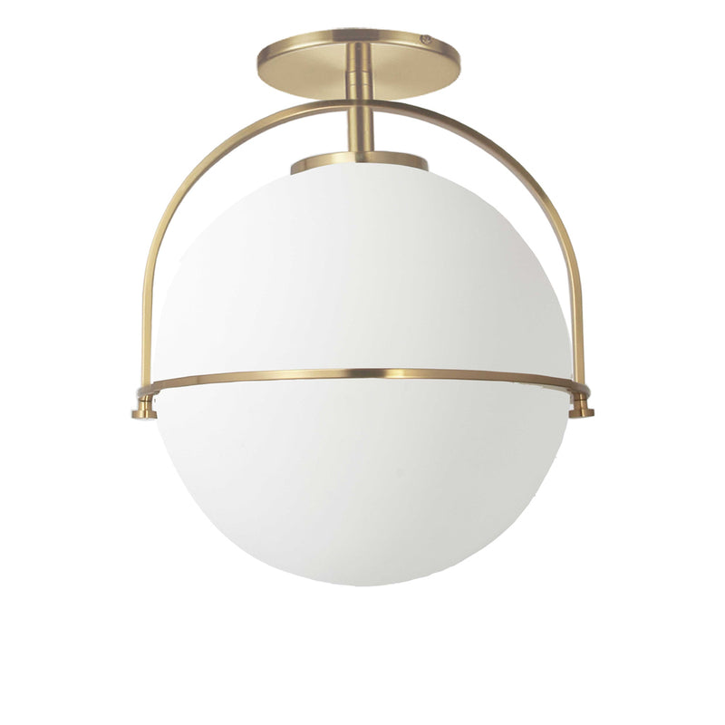 Paola 1 Light Incandescent Semi-Flush