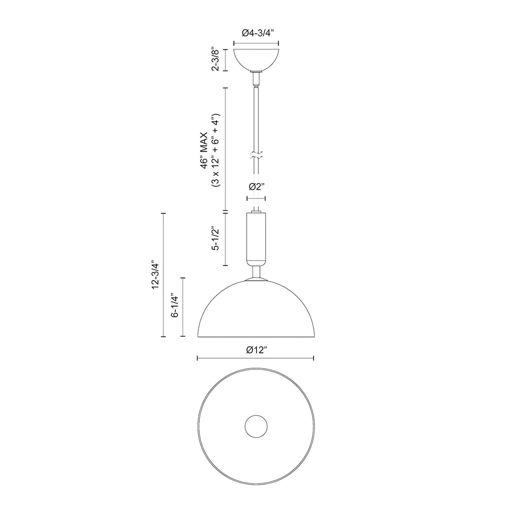 Jude Pendant Arevco Lighting Ottawa