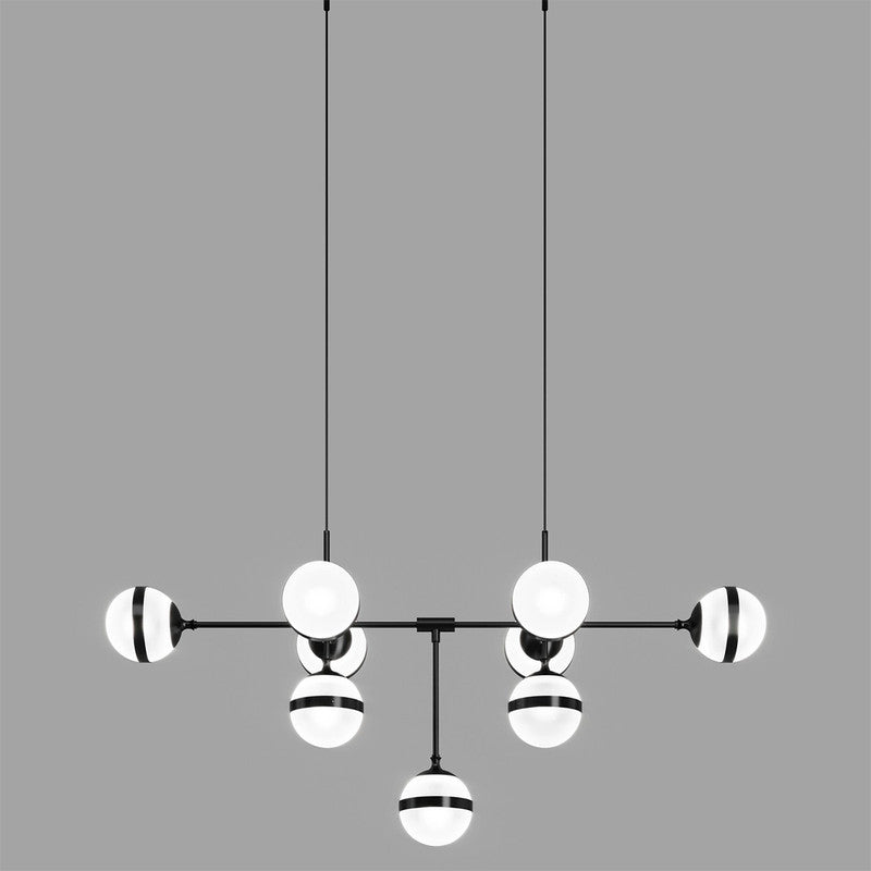 Peggy White Glossy Glass Finish Suspension Light