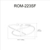 Romy 24W Semi-Flush Mount