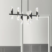 Samantha 12 Light Horiz Chandelier