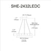 Shelby 24W Chandelier