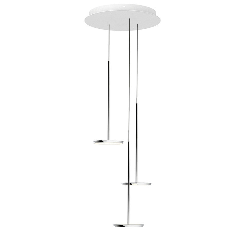 SKY Chandelier 3" Includes Sky Pendants with 17” White Canopy