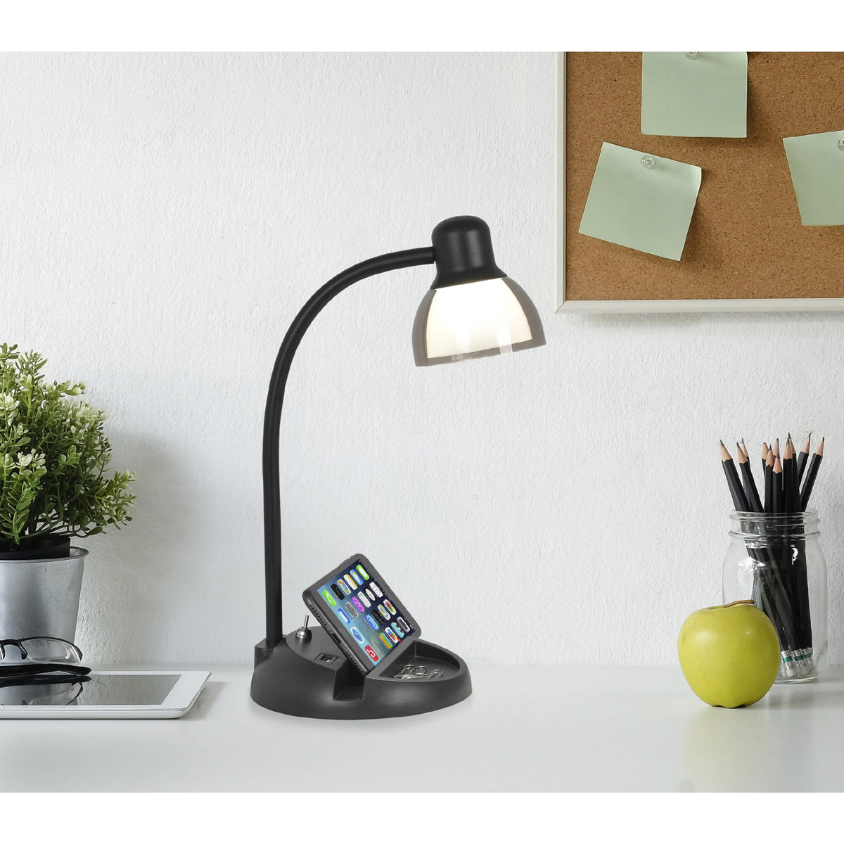 Charging Station LED Desk Lamp