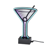 Infinity Neon Martini Glass Table/Wall Lamp