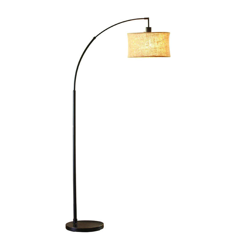 Burlap Arc Lamp