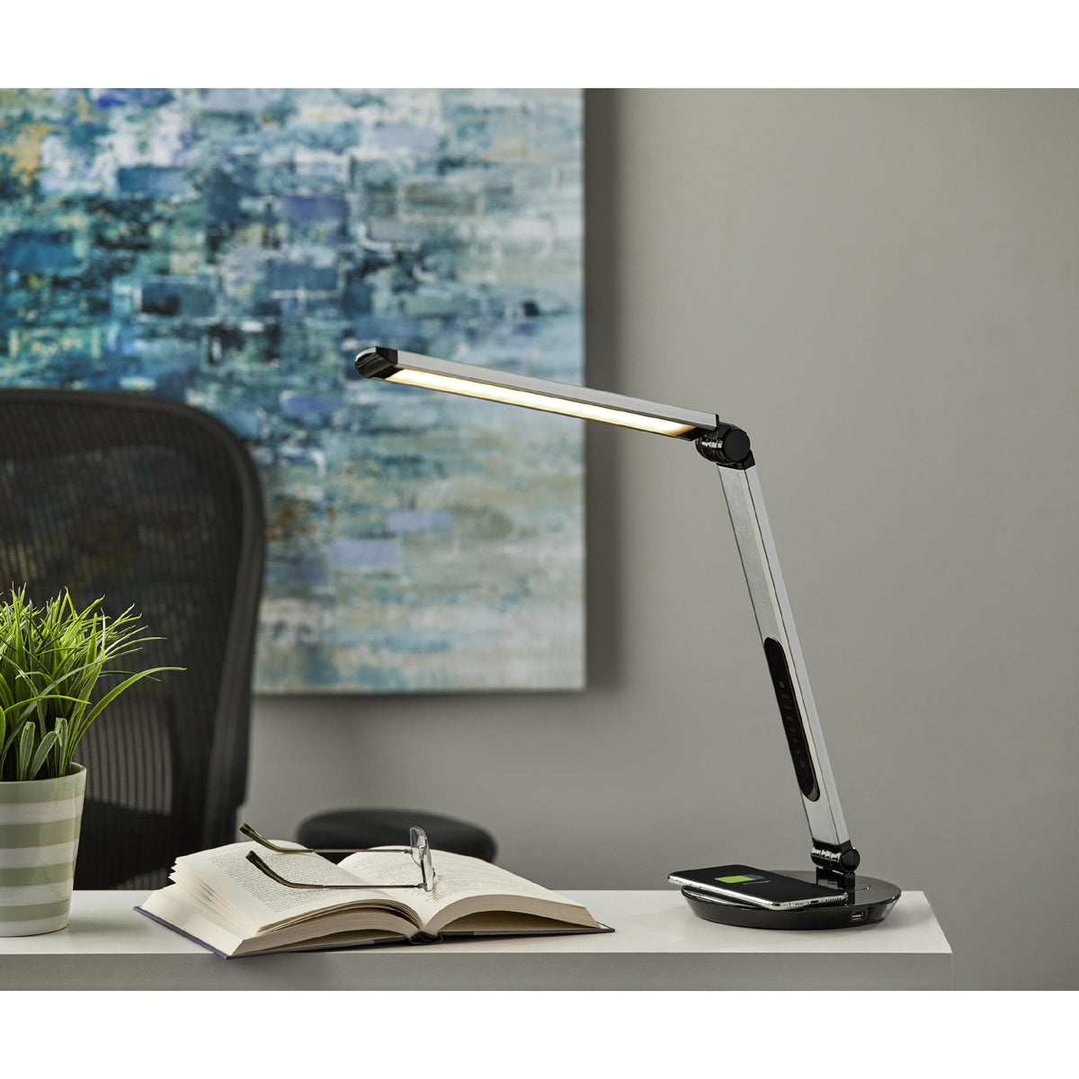Rodney LED AdessoCharge Multi-Function Desk Lamp