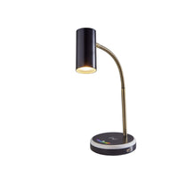 Shayne LED Wireless Charging Desk Lamp- Black