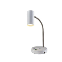 Shayne LED Wireless Charging Desk Lamp- White