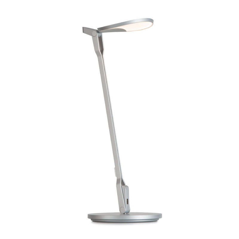 Splitty pro LED desk lamp in silver from Koncept lighting