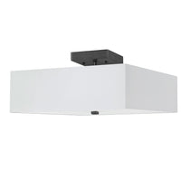 Seren 3 Light Incandescent Matte Black Semi-Flush Mount