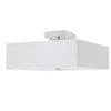 Seren 3 Light Incandescent Satin Chrome Semi-Flush Mount