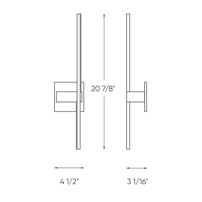 Dals 21" Sleek Wall Sconce