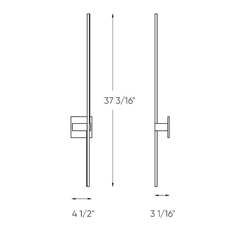 Dals 37" Sleek Wall Sconce