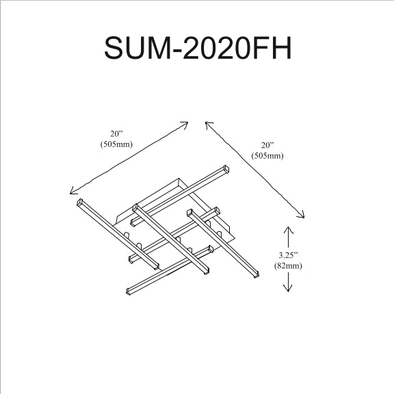 Summit 6 Light Flush Mount