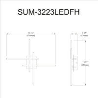 Summit 23W Led Flush Mount