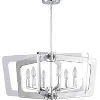 StillWater 6 Light Chandelier Polished Chrome