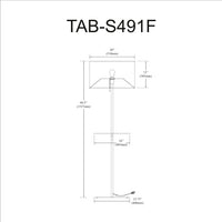 Tablero 1 Light Incandescent Sq. Base Floor